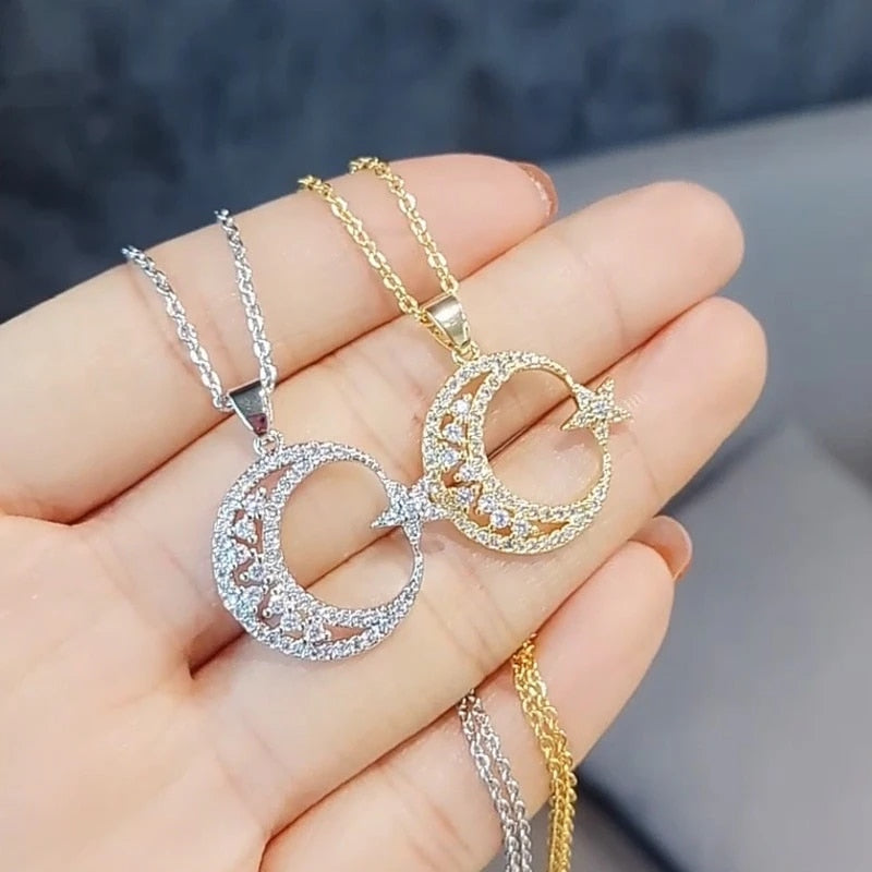 Crescent Pendant Necklace