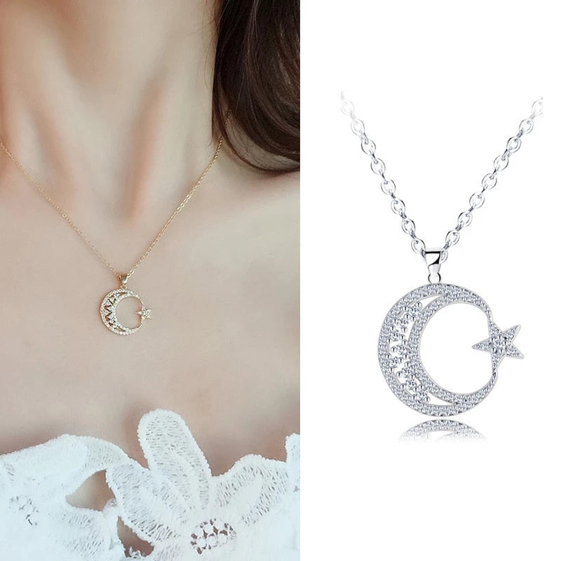 Crescent Pendant Necklace
